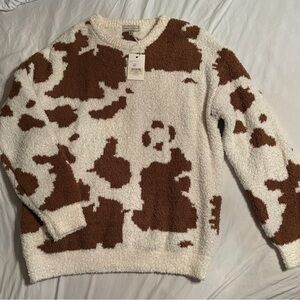 Simply Southern cow print sweater